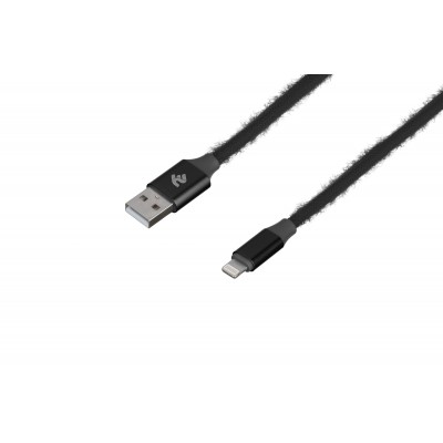Кабель USB  AM to Lightning  1,0м  2E  2,4A  Black