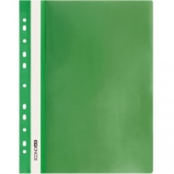 Скоросшиватель пластик с перфорацией А5 Economix зеленый