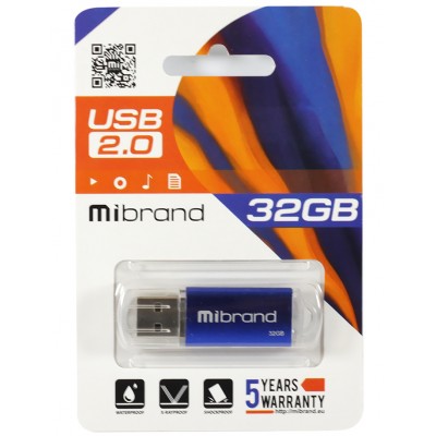 USB флеш  32Gb Mibrand  Cougar Blue