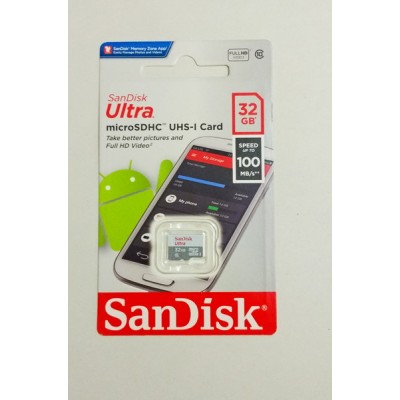 Карта пам'яті microSDHC  32Gb (Class 10)  SanDisk