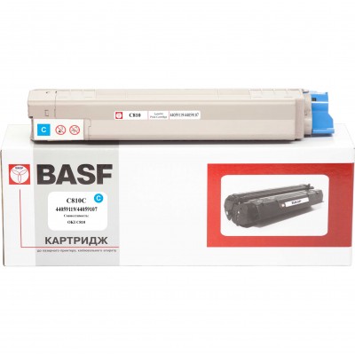 Тонер картридж OKI C810   BASF  Cyan 