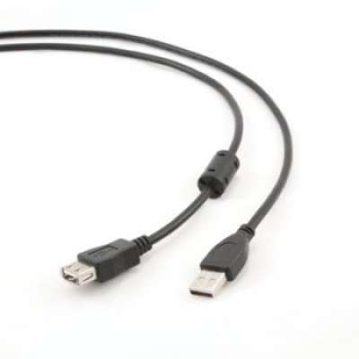 Удлинитель USB  1,5м  (AM/AF)  Cablexpert ферит