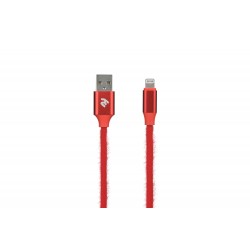 Кабель USB  AM to Lightning  1,0м  2E  2,4A  Red