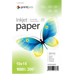 Папір PrintPro фото глянець  200g  10х15 *1000арк