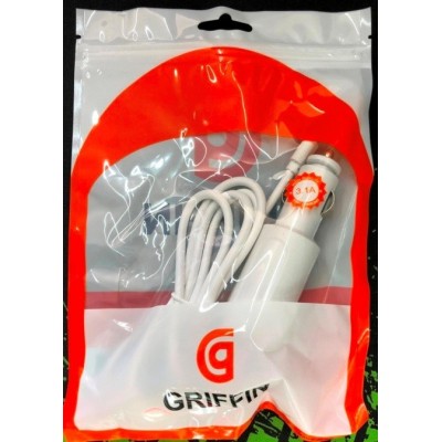 Зарядний пристрій Авто GRIFFIN + microUSB кабель  