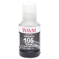 Чернила Epson L7160  WWM 105  Black pigment  140мл