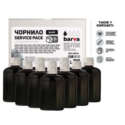 Чорнило Epson універсальне №1  Barva  Black  (10x100 мл)