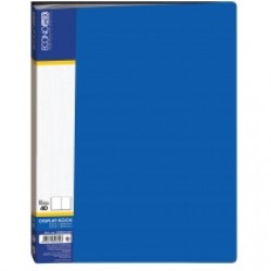 Папка пластик  40 файлов Economix синяя