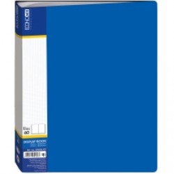 Папка пластик  60 файлов Economix синяя