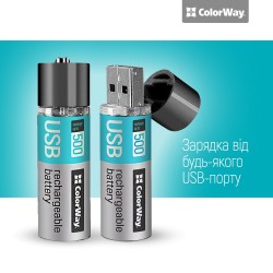 Аккумулятор ColorWay micro USB  тип AA  1200мАг  (2шт)