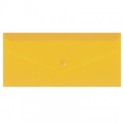 Папка-конверт Е65 на кнопке желтая