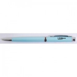 Ручка шариковая Leo синяя (бирюзовый корпус)