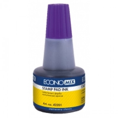Штемпельная краска 30мл Economix фиолетовая