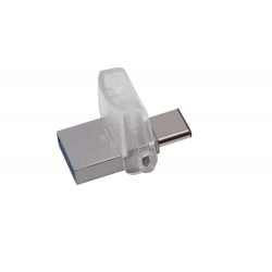 USB 3.1 флешка  32Gb Kingston  DT Micro  Metal Silver +Type-C