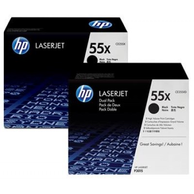 Картридж HP  55X  CE255XD  DUAL PACK