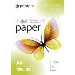 Бумага PrintPro фото матовая  190g  A4 *100л
