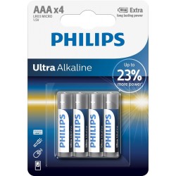 Батарейка Philips  Ultra Alkaline  AAA (4шт)  блистер