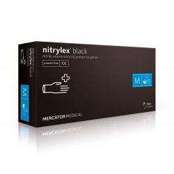 Перчатки нитриловые  NITRYLEX BLACK (M) 100шт