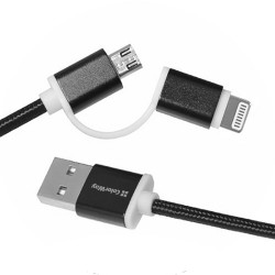 Кабель USB  AM to Lightning/Micro  1,0м  ColorWay  2в1